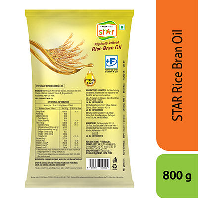 Star Rice Bran Oil Pouch 800 gm