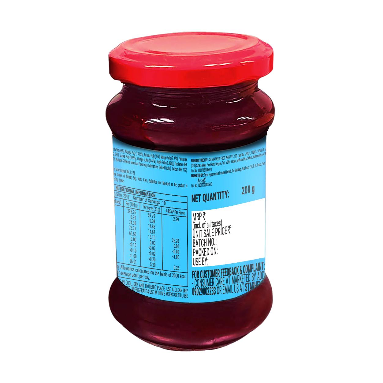 Fabsta Mixed Fruit Jam 200 g