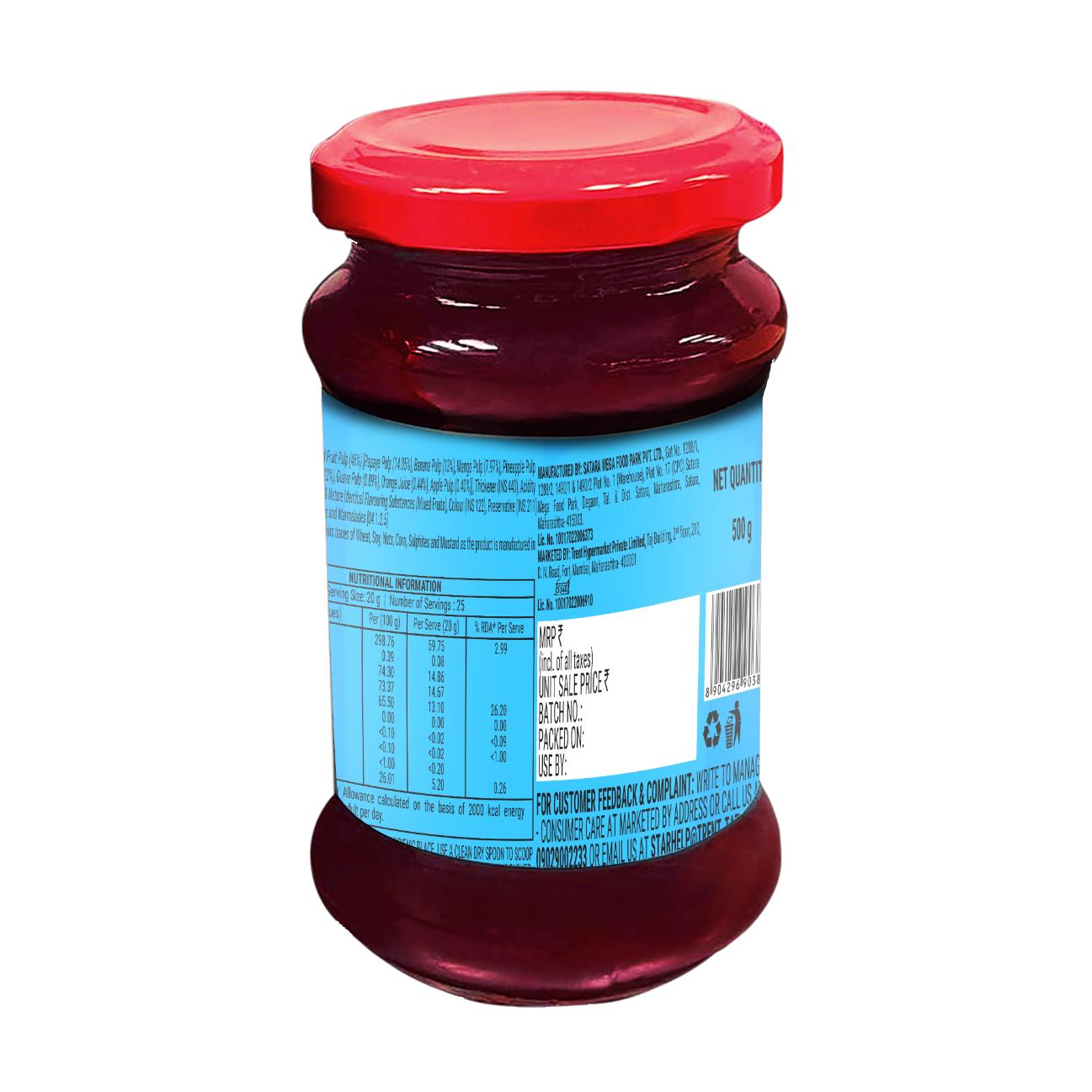 Fabsta Mixed Fruit Jam 500 g