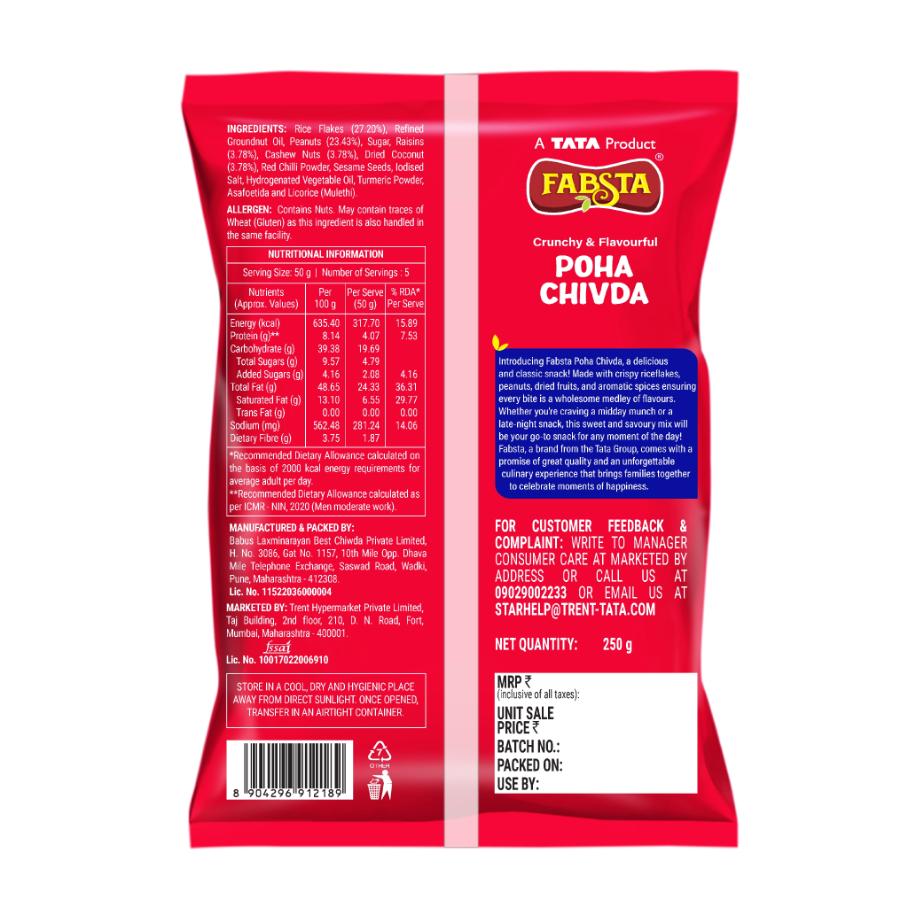 Fabsta Poha Chivda 250 g