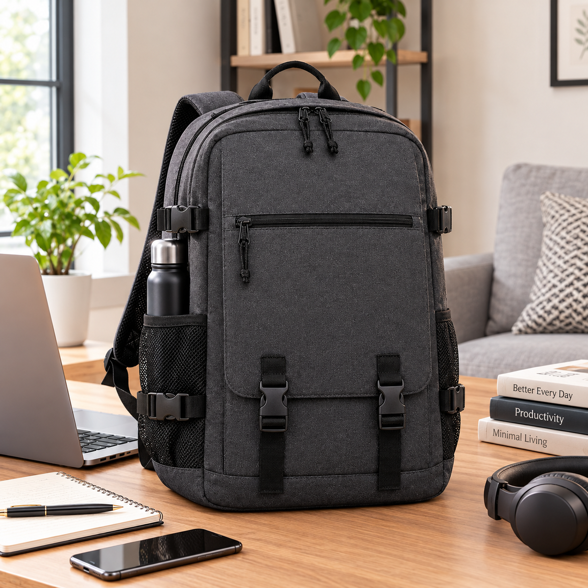 Smartle Laptop Backpack Grey 1 Pc