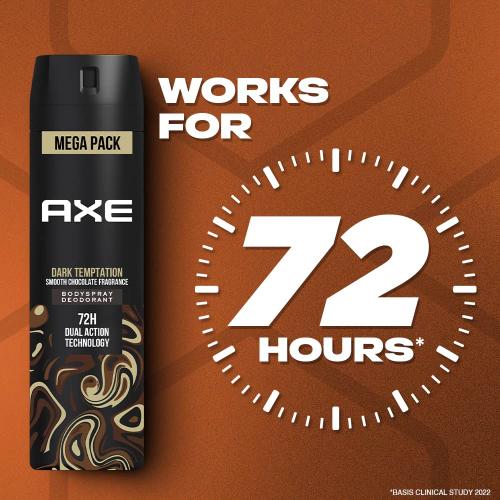 Axe Dark Temptation Long Lasting Deodorant Bodyspray For Men 215 ml