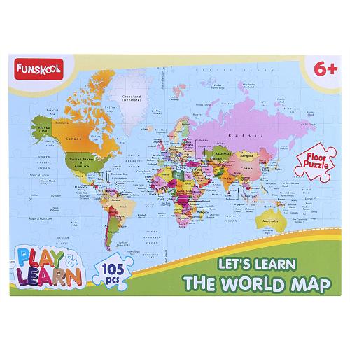 Funskool World Map Puzzle 1 pc