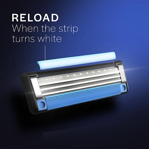 Gillette Mach 3 Charcoal Razor Blades pack of 4