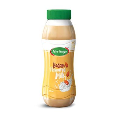 Heritage Badam Falvoured Milk Bottle 180 ml