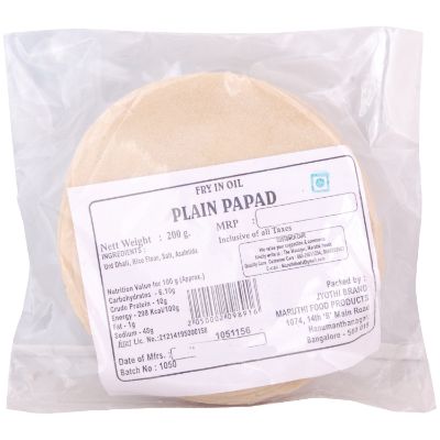 Jyothi Plain Papad Pouch 200 gm