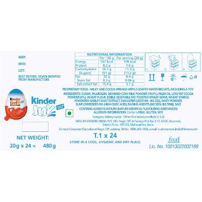 Kinder Joy Chocolate Egg T1 Boy 20 gm