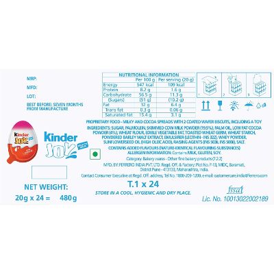 Kinder Joy Chocolate Egg T1 Girl 20 gm