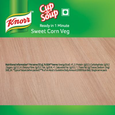Knorr Instant Sweet Corn Cup A Soup 11 gm
