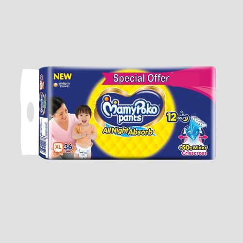 Mamy Poko Pants Standard All Night Xl Diaper 36 pcs