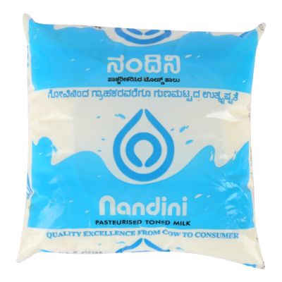 Nandini Tonned Fresh Milk Pouch 500 ml