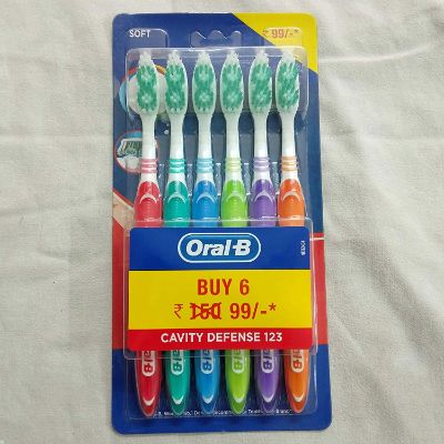 Oral B Soft Cavity Defance Brush pack of 6