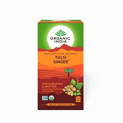 Organic India Tulsi Ginger Teabags 25 Pcs