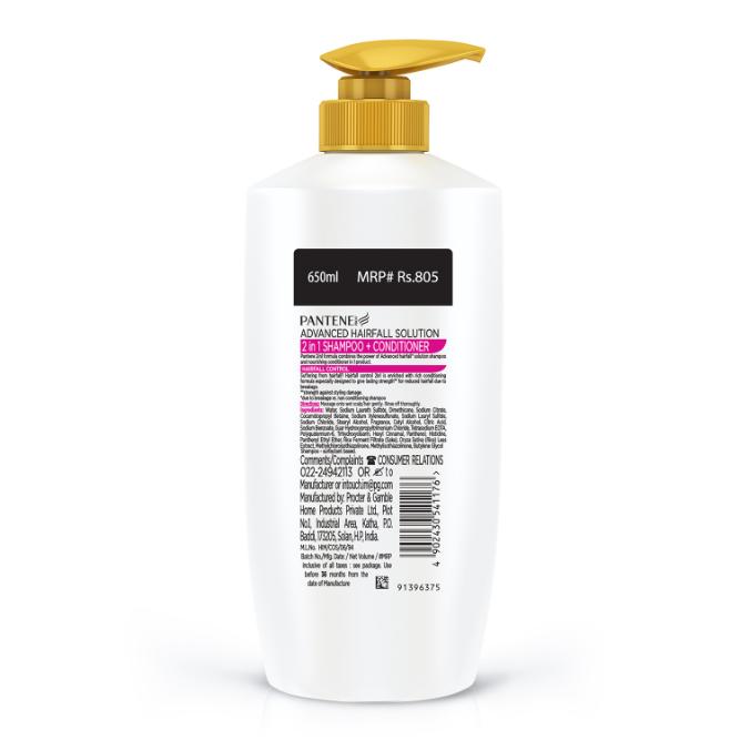 Pantene 2In1 Hairfall Control Shampoo 650ml