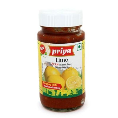 Priya Lime Pickle Bottle 300 gm