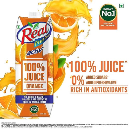 Real Active Orange Juice Tetrapak 1 ltr