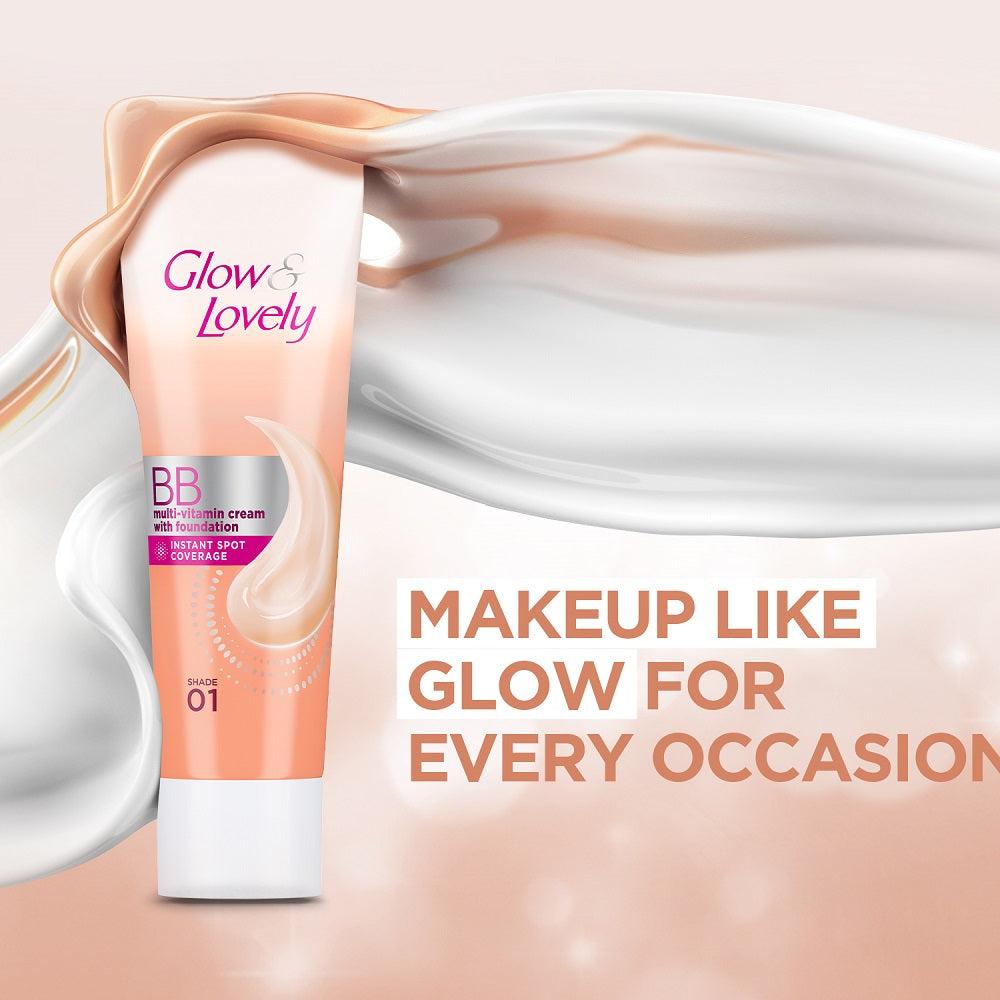 Glow & Lovely Bb Cream Make Up + Multivitamin Cream Shade 01 18 gm