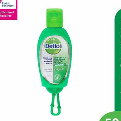Dettol Hand Sanitizer With Bag Tag 50 ml
