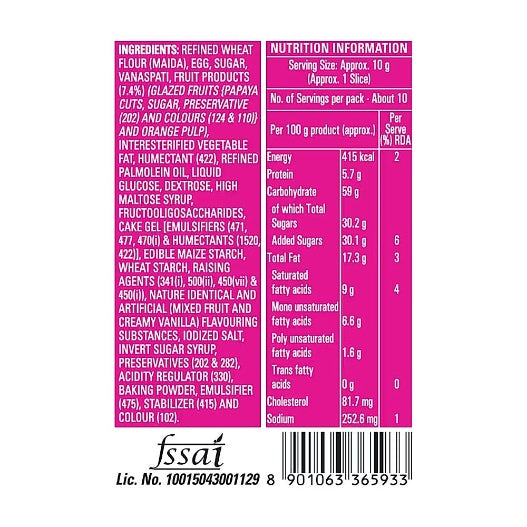 Britannia Fruit Cake 110 g