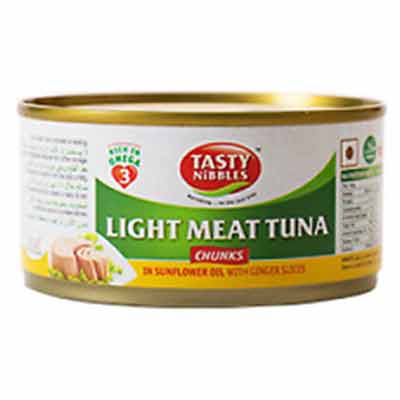 Tasty Nibbles Light Meat Tuna Flakes Oil Cra 185 g
