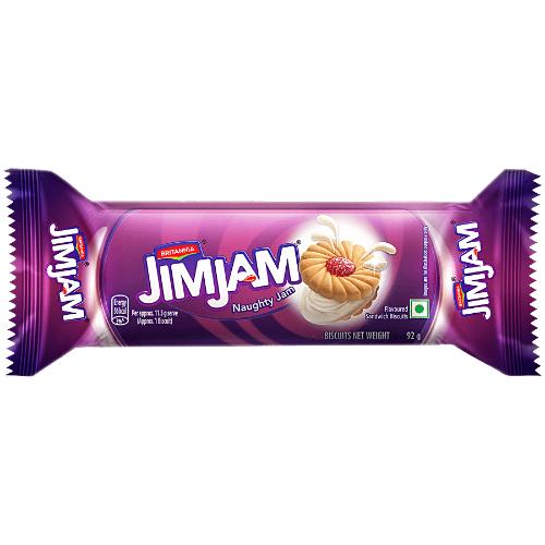 Britannia Jim Jam Cream Biscuit 100 g
