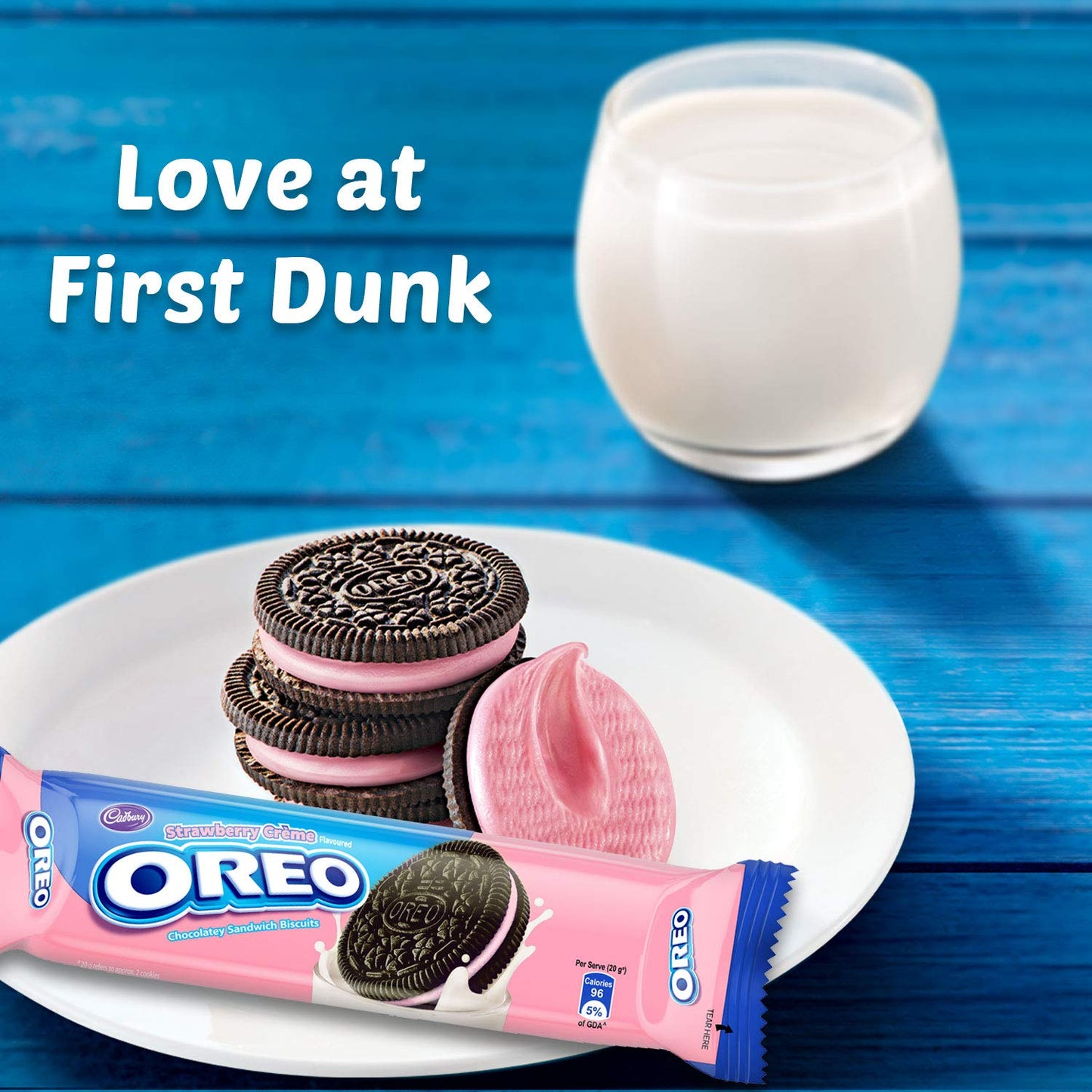 Cadbury Oreo Strawberry Creme Biscuit 120 g