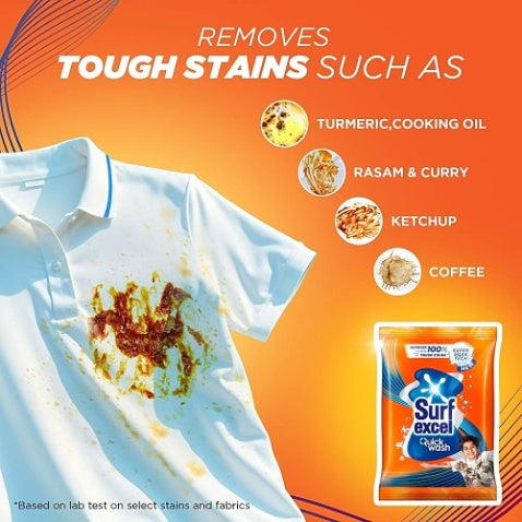 Surf Excel Quick Wash Detergent Powder 500 g