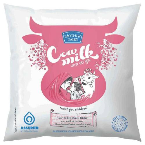 Mother Dairy Cow Milk Pouch 500 Ml