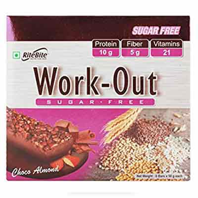 Rite Bite Work Out Sugar Free Choco Almond 50 gm