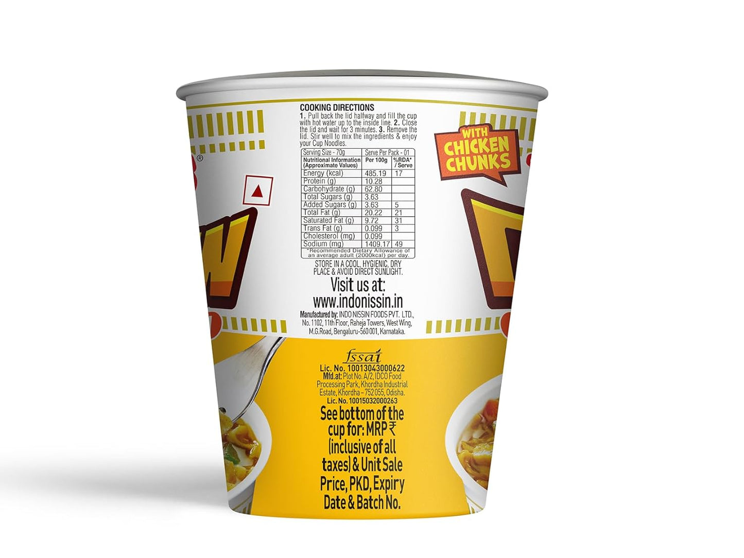 Top Ramen Cup Noodle Spiced Chicken 70 gm