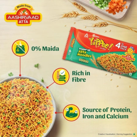 Yippee Powerup Masala Atta Noodle 280 g