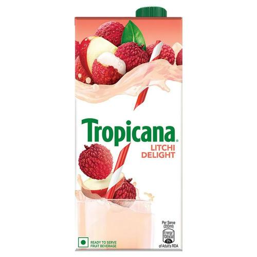 Tropicana Lychee Delight Fruit Juice Tetrapak 1 ltr
