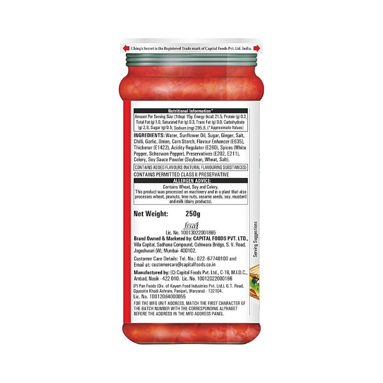 Ching'S Schezwan Chutney Sauce Bottle 250 g