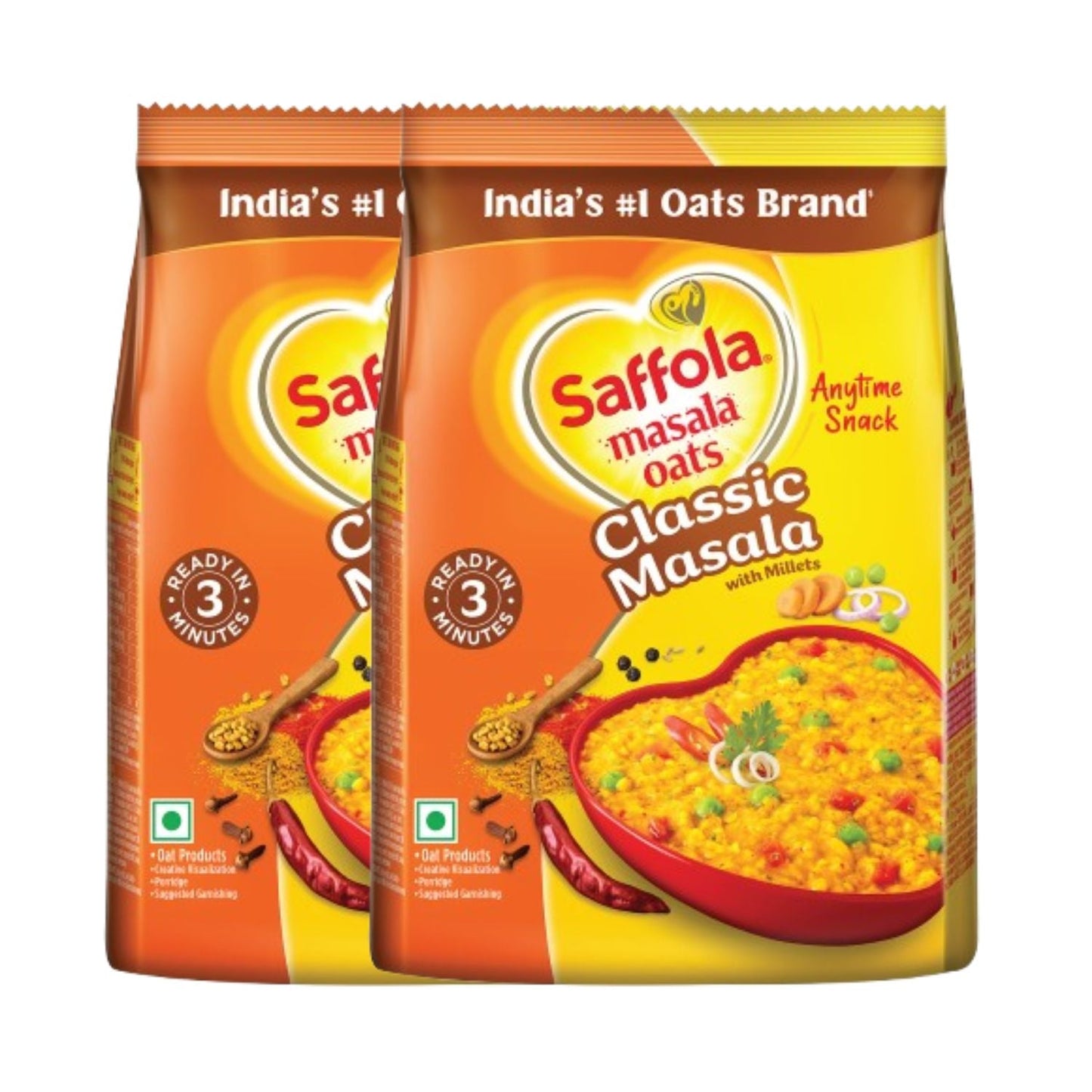 Saffola Classic Masala Oats Pouch 500 gm