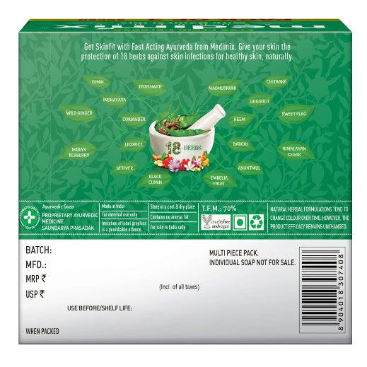 Medimix Ayurvedic Soap (Pack Of 3) 125 g