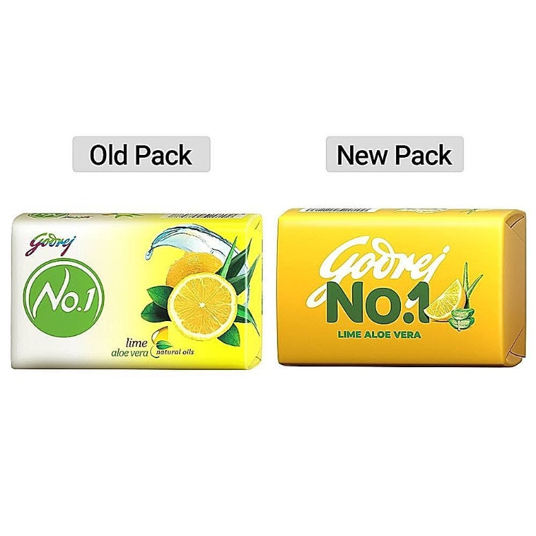 Godrej No.1 Lime Aloe Vera (3+1) 600 g