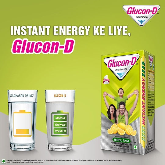 Glucon D Nimbu Paani Pouch 450 g