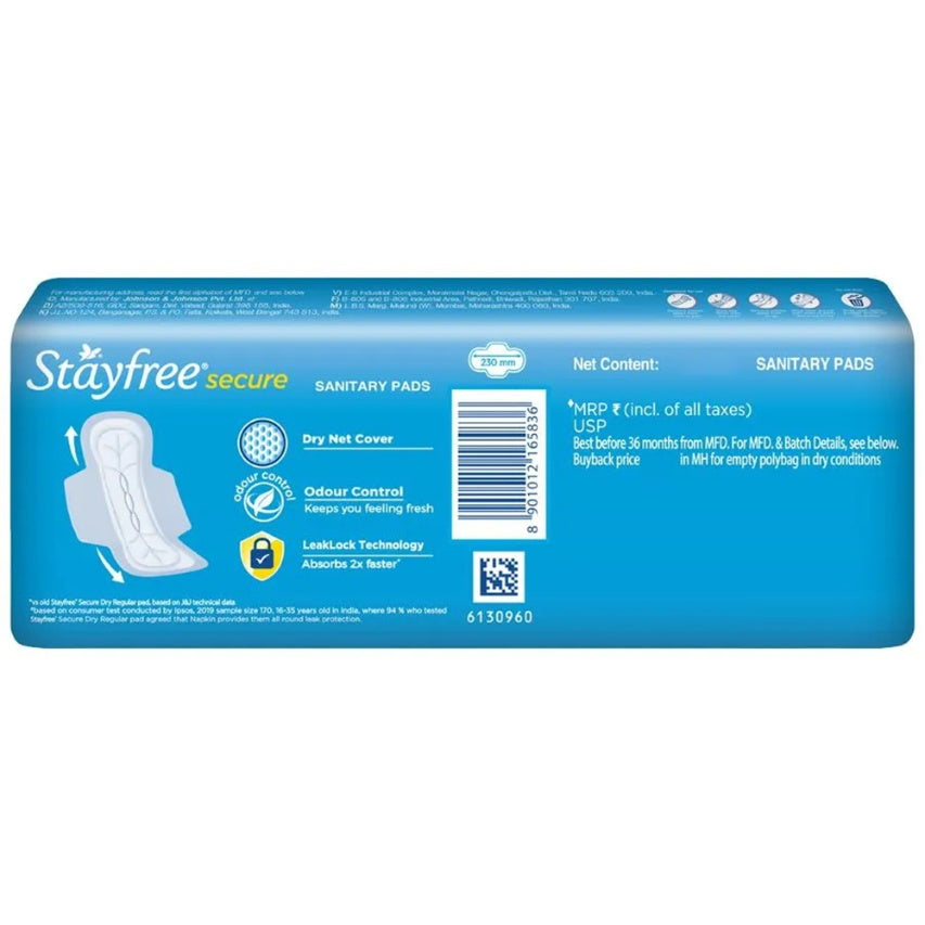 Stayfree Secure Cottony Regular Wing 6 pcs
