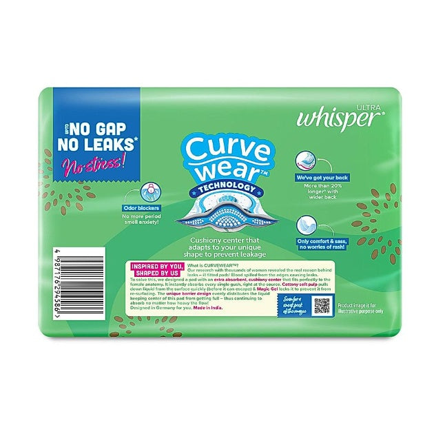 Whisper Ultra Clean Xl Wings Sanitary Pads 30 pcs