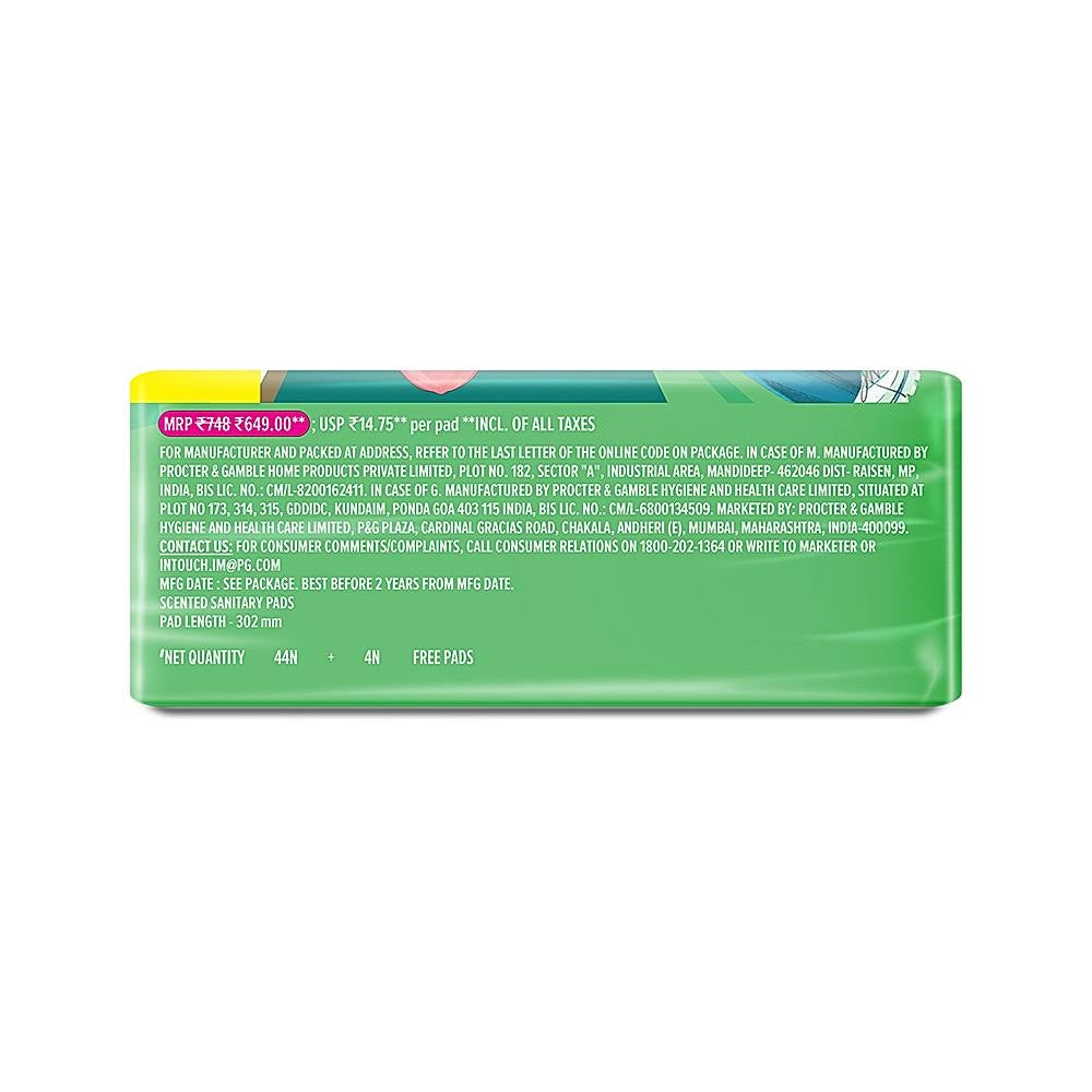 Whisper Maxi Ultra Clean Sanitary Pads Xl+ Wings 48 pcs