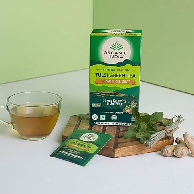 Organic India Tulsi Ginger Teabags 25 pcs