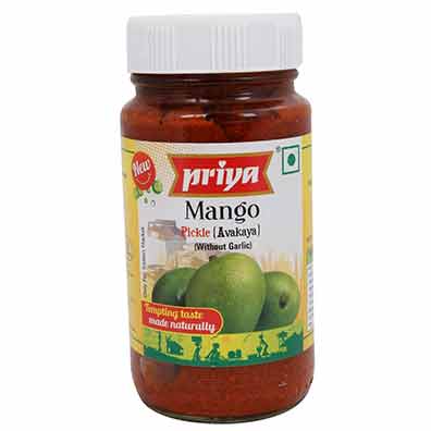 Priya Mango Avakaya Pickles Bottle 300 Gm