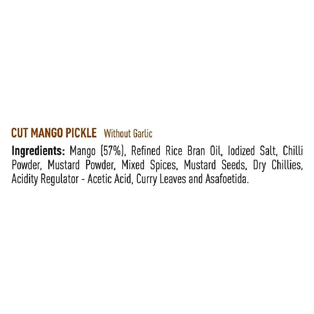 Priya Cut Mango Pickles Bottle 300 g