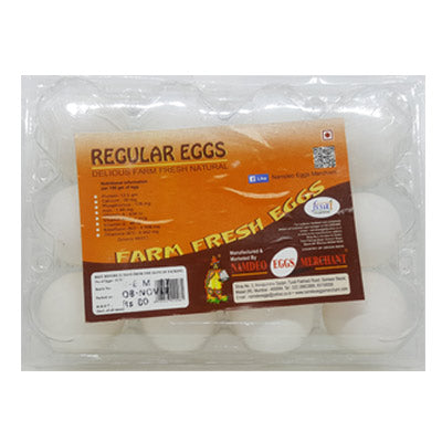 Nutreen White Eggs 12 pcs