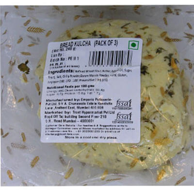Starfresh Kulcha Bread (Pack Of 3) 240 g
