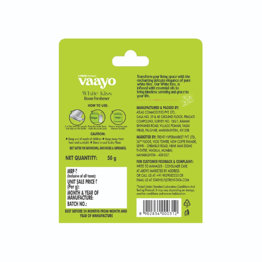 Vaayo Block Freshener Jasmine 50 g