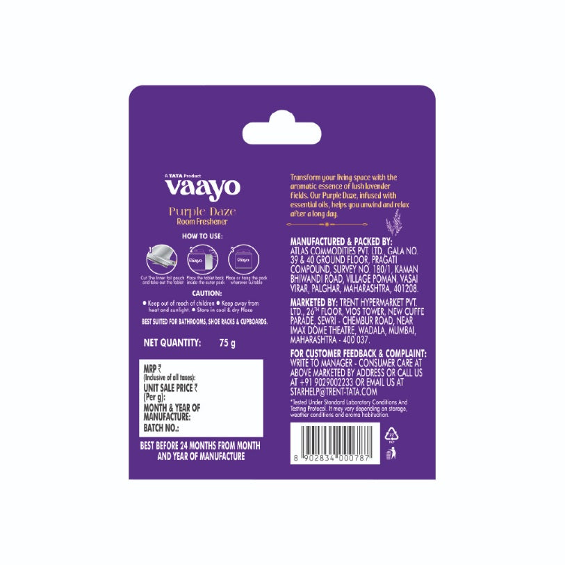 Vaayo Block Freshener Lavender 75 g