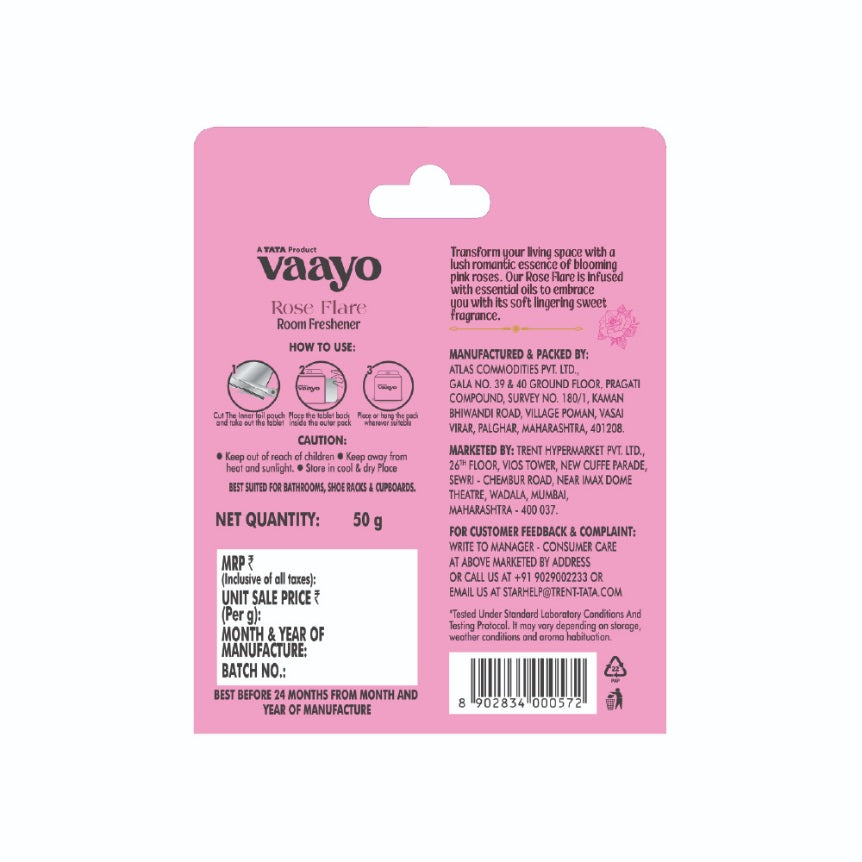 Vaayo Block Freshener Rose 50 g