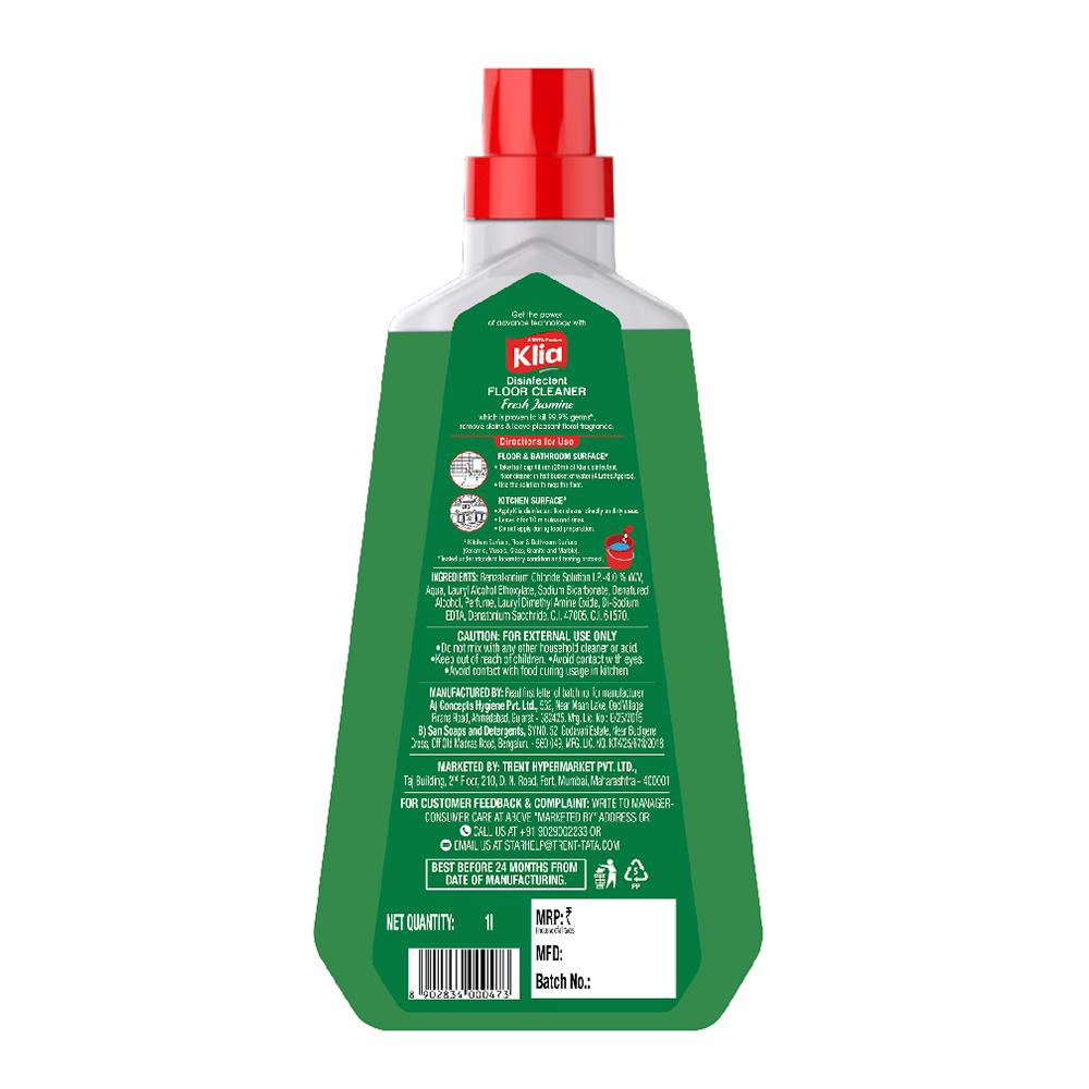 Klia Disinfectant Jasmine Floor Cleaner, 1 L