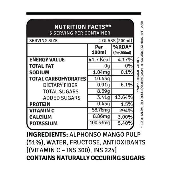 Raw Pressery Mango Juice 1 ltr